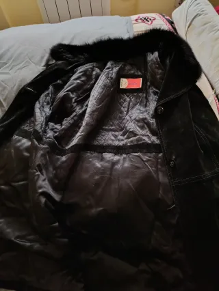 Abrigo negro mujer talla XXXL