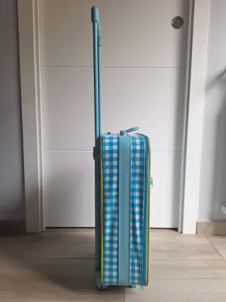 Valigia per bambini Limonada a quadri e fiori