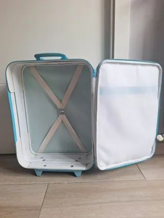 Valigia per bambini Limonada a quadri e fiori