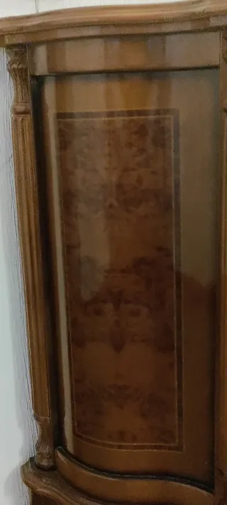 Mueble recibidor madera con cajón y puertas