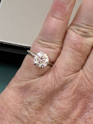 Anillo Plata 3.00 Ct Oro Rodiado