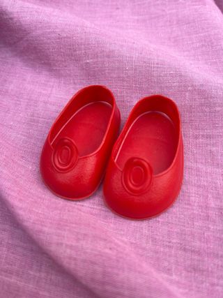 Muñeca nancy Zapatos de Botón Rojo Años 70