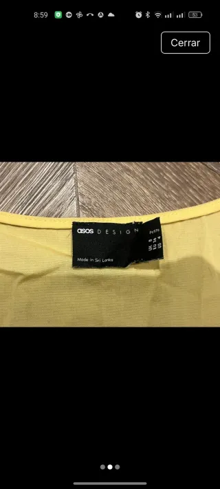 Vestido amarillo oversize