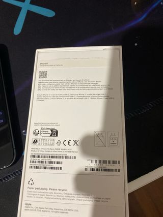 iPhone 17 Negro Nuevo 100% Batería + garantia