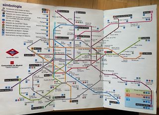 Lote mapas metro vintage Londres, NY, Madrid, Expo