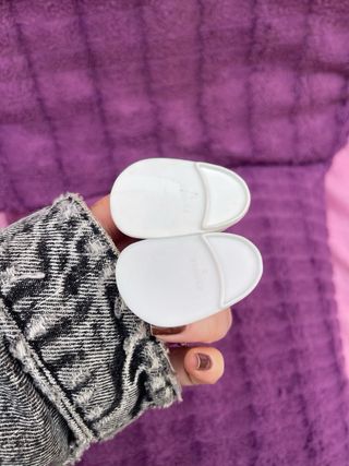 Zapatos de boton Muñeca Nancy Blancos años 70