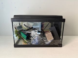Pecera con accesorios