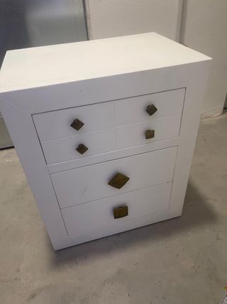 2 Mesitas de noche pintadas blanco