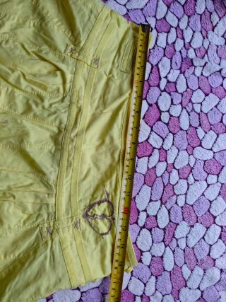 Falda mini amarilla Boho Y2K T-36