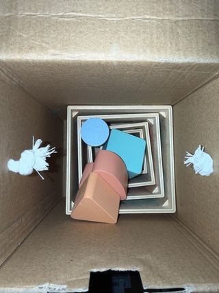 Cubos de madera apilables y encajables de Woomax