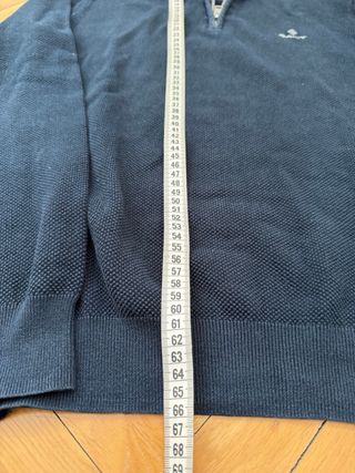 Cárdigan Gant Media Cremallera Azul Marino Talla M