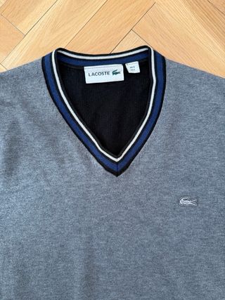 Jersey Lacoste Gris Talla M