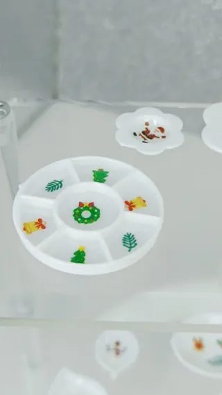 Vajilla Navidad Miniaturas Barbie