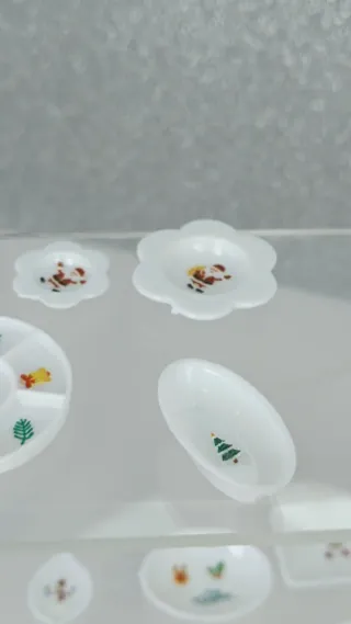 Vajilla Navidad Miniaturas Barbie