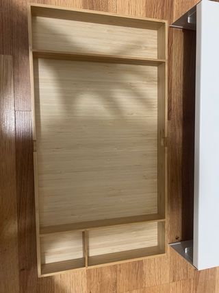 Soporte monitor blanco