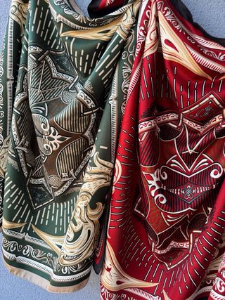 Lote 2 pañuelos vintage nuevos Tacto sedoso