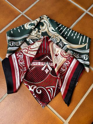 Lote 2 pañuelos vintage nuevos Tacto sedoso