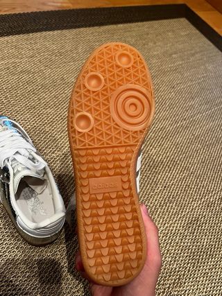 Adidas Samba Plata y Blanco