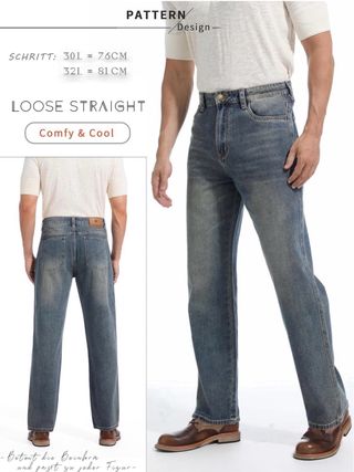 Pantalones vaqueros holgados ziilay 80s 90s