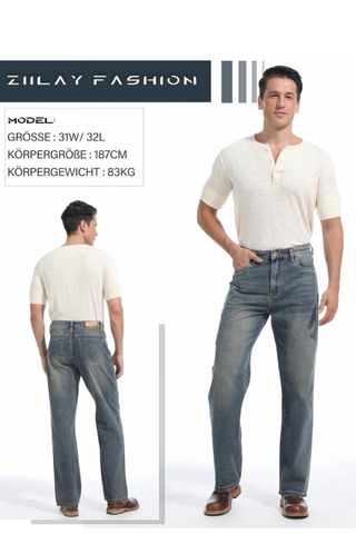 Pantalones vaqueros holgados ziilay 80s 90s
