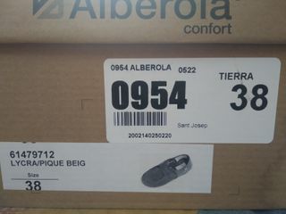 calzado cómodo ALBEROLA con cierre de velcro no 38