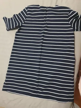 Vestido H&M Rayas Azul y Blanco