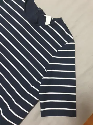 Vestido H&M Rayas Azul y Blanco