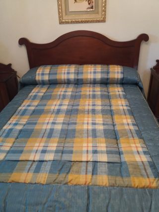 Cama Matrimonio con Cabecero Madera