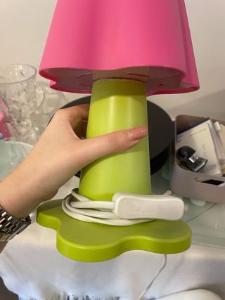 Candeeiro de flor em plástico