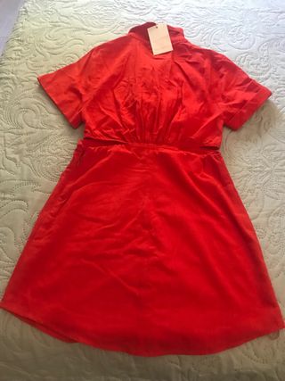 Vestido rojo Pull&Bear talla M