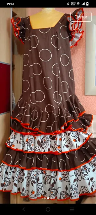 Vestido Flamenco Talla 50/52 Lunares