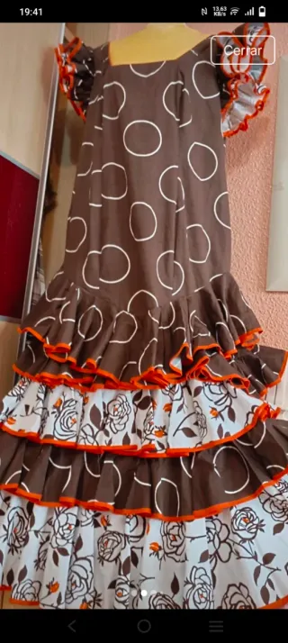 Vestido Flamenco Talla 50/52 Lunares