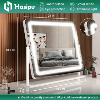 Espejo maquillaje Tocador LED 55x45cm