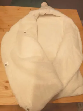 Saco capazo bebé tejido con botones