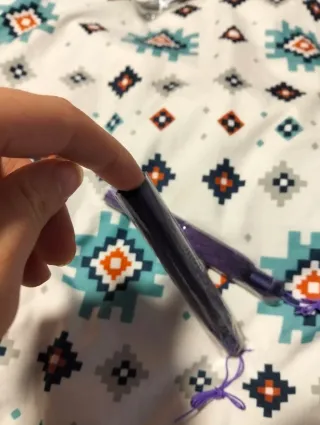 Borlas moradas sin estrenar