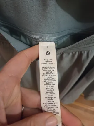 Falda-pantalón Lululemon Court Rival Teal