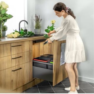 Juego 4 cubos basura GTV AxiSpace 15L