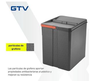 Juego 4 cubos basura GTV AxiSpace 15L