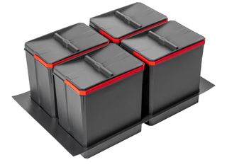 Juego 4 cubos basura GTV AxiSpace 15L