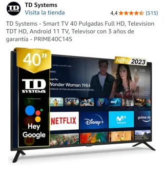 Smart TV TD Systems 40 Full HD Android 11