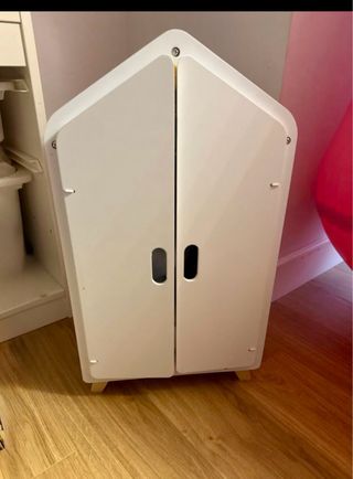 conjunto juguetes madera muñeca