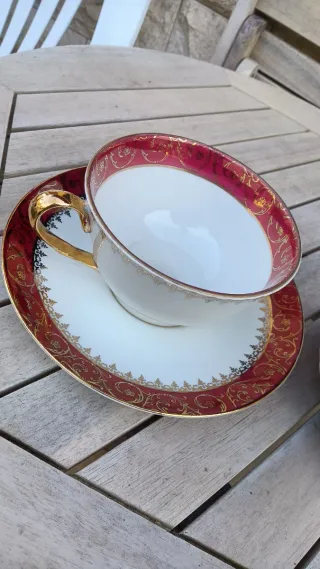 Taza de desayuno porcelana Limoges Francia