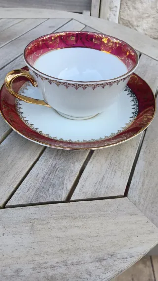 Taza de desayuno porcelana Limoges Francia