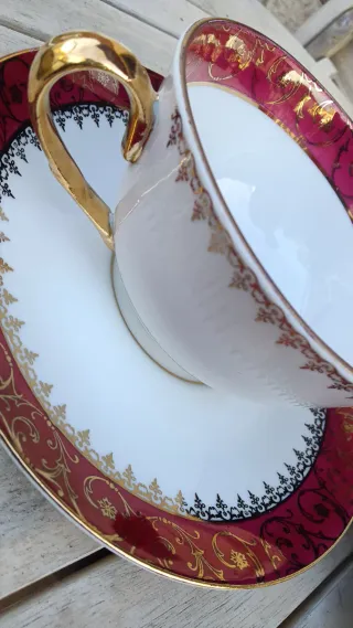 Taza de desayuno porcelana Limoges Francia