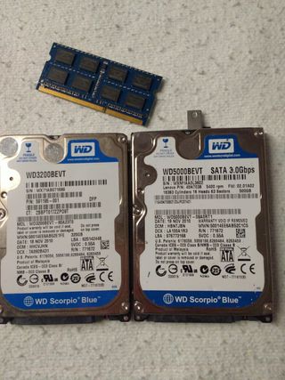 Disco Duros IDE SATA y Memorias todo tipo. DDR...