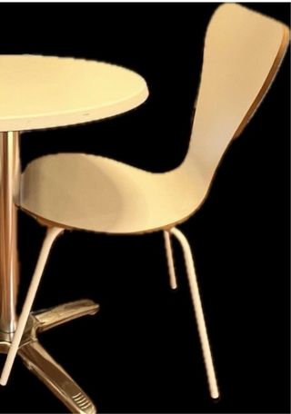 Silla ROMERO Blanca Terraza Comedor Cafetería M14