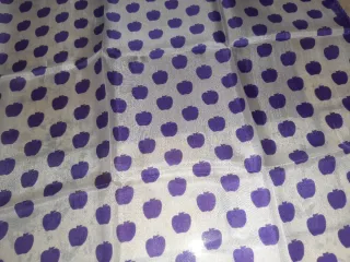 Foulard seta Jacob Cohen viola e bianco vintage