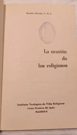 La oración de los religiosos
