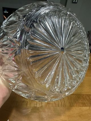 Cristal plafón antiguo decorado