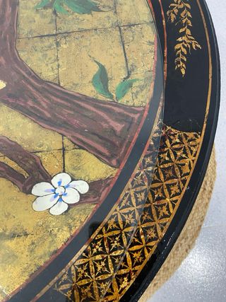 Antigua mesa redonda china lacada 90cm